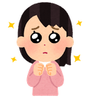 ぴえんのイラスト(女性)